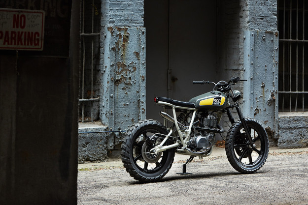 Sunshine State Of Mind: a custom 1978 Yamaha SR500 by Powder Monkees and Federal Moto.