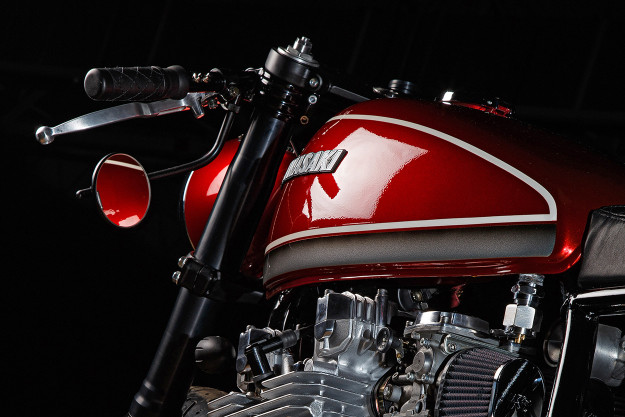 Red Rooster: A Low-Slung Kawasaki Kz1000 by Krakenhead