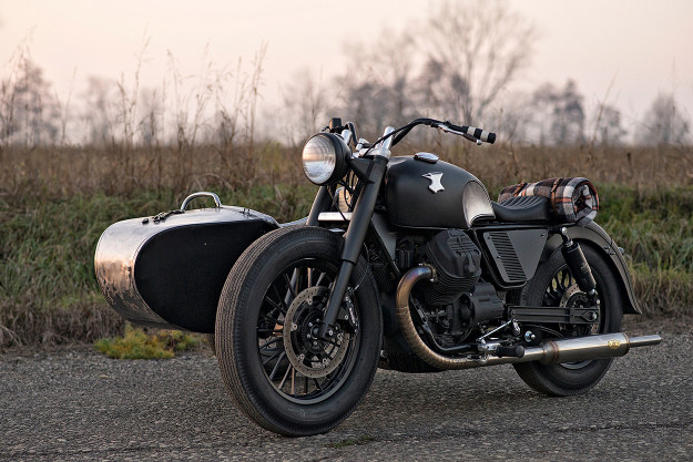 Anvil Motociclette turn the Moto Guzzi V9 into a classic gentleman's ride—complete with sidecar.