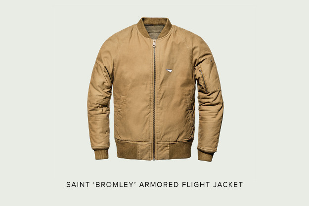 Saint 'Bromley' motorcycle flight jacket.