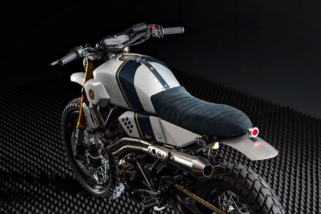 The latest Yamaha Yard Built custom: A retro-futuristic XSR700 from Bunker Custom Cycles.
