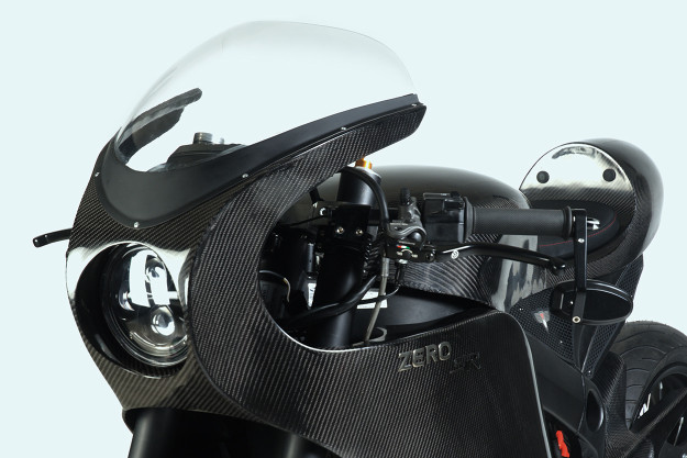 Custom Zero SR electric motorcycle.