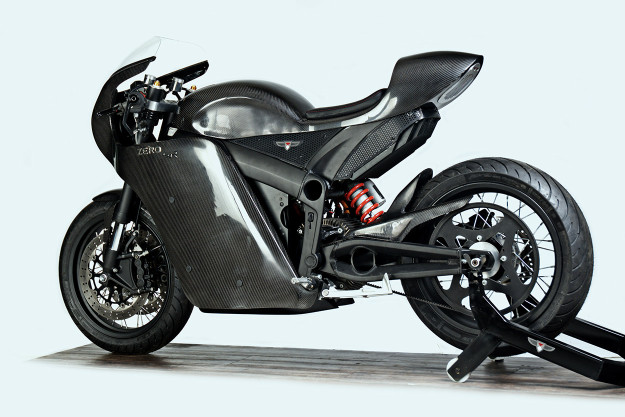 Custom Zero SR electric motorcycle.
