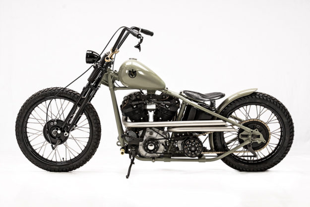 Custom Harley knucklehead by Hamburg-based master builder Ehinger Kraftrad.