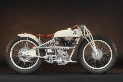 The Koehler-Escoffier Moto-Ball Special—designed for the sport of motorcycle polo in the 1930s.
