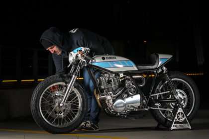 World champion bike builder Fred ‘Krugger’ Bertrand turns his hand to the Yamaha SR400, and the result is incredible.