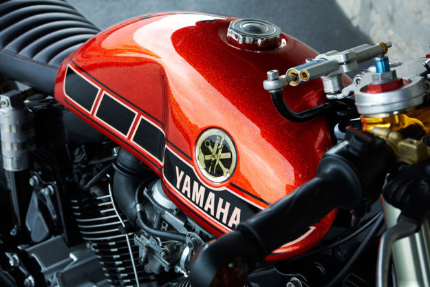 Tangerine Dream: Roland Snel's Yamaha TR1 cafe racer