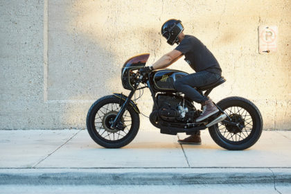 'Take Five': A BMW R100 cafe racer from Federal Moto's new Chicago workshop.