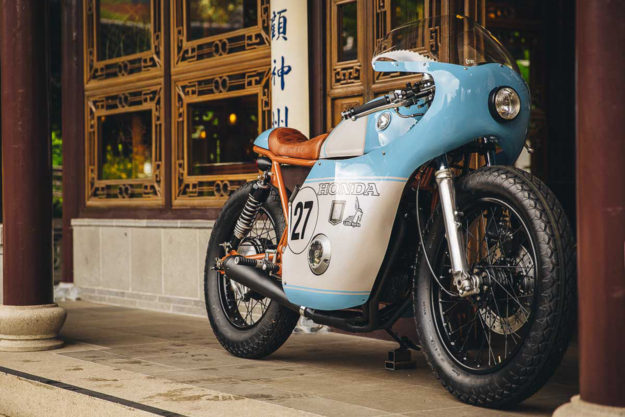 It was a long, hard road for Anthony Scott to build this Honda CB550 cafe racer racer, but the result is extraordinary.