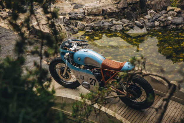 It was a long, hard road for Anthony Scott to build this Honda CB550 cafe racer racer, but the result is extraordinary.