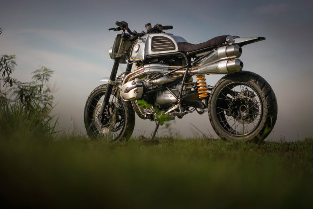 Out Of This World: This BMW GS custom from BCR Designs looks like an alien life form.