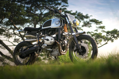 Out Of This World: This BMW GS custom from BCR Designs looks like an alien life form.