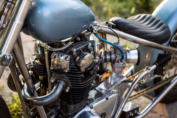 Blue Is The Color: An ice-cool Yamaha XS650 bobber | Bike EXIF