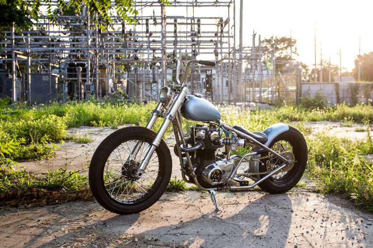 Blue Is The Color: An ice-cool Yamaha XS650 bobber | Bike EXIF