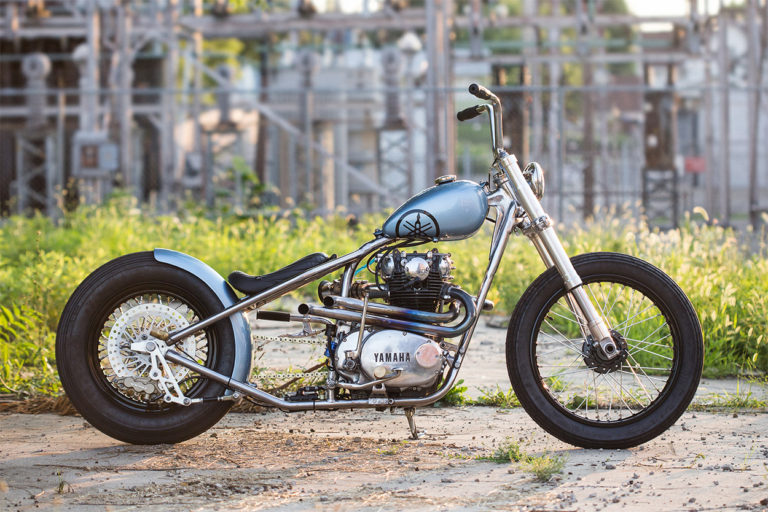 Blue Is The Color: An ice-cool Yamaha XS650 bobber | Bike EXIF