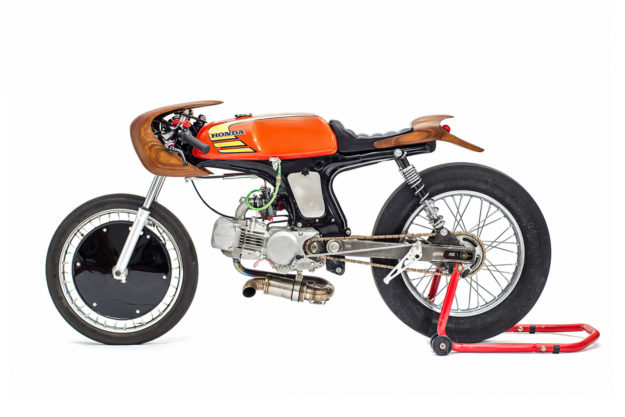 Woodface: George Woodman's Honda SS50 custom moped