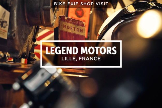 A look behind the scenes at one of France's top motorcycle shops, Legend Motors.