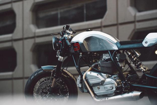 This sleek Ducati 860 cafe racer was built by Bryan Heidt of Fuller Moto in his spare time.