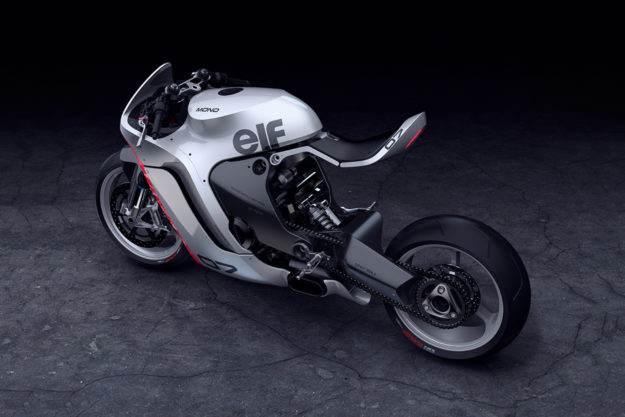 Huge Moto's retro-futuristic Honda CBR1000RR-based concept.