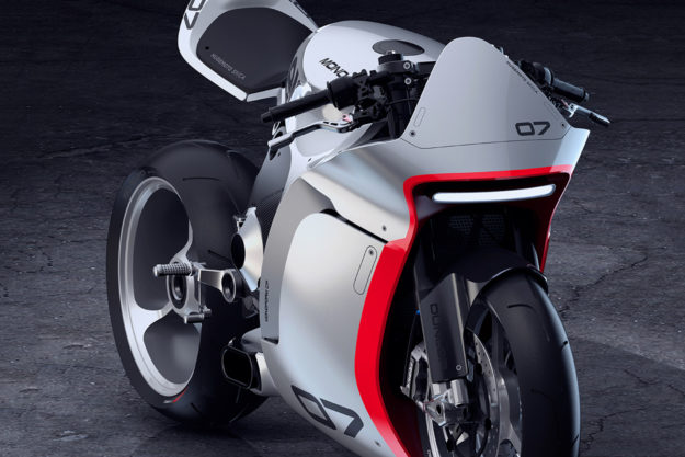Huge Moto's retro-futuristic Honda CBR1000RR-based concept.