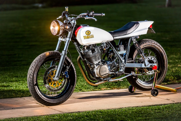 How to build a Yamaha SR500 street tracker, the Mule Motorcycles way.