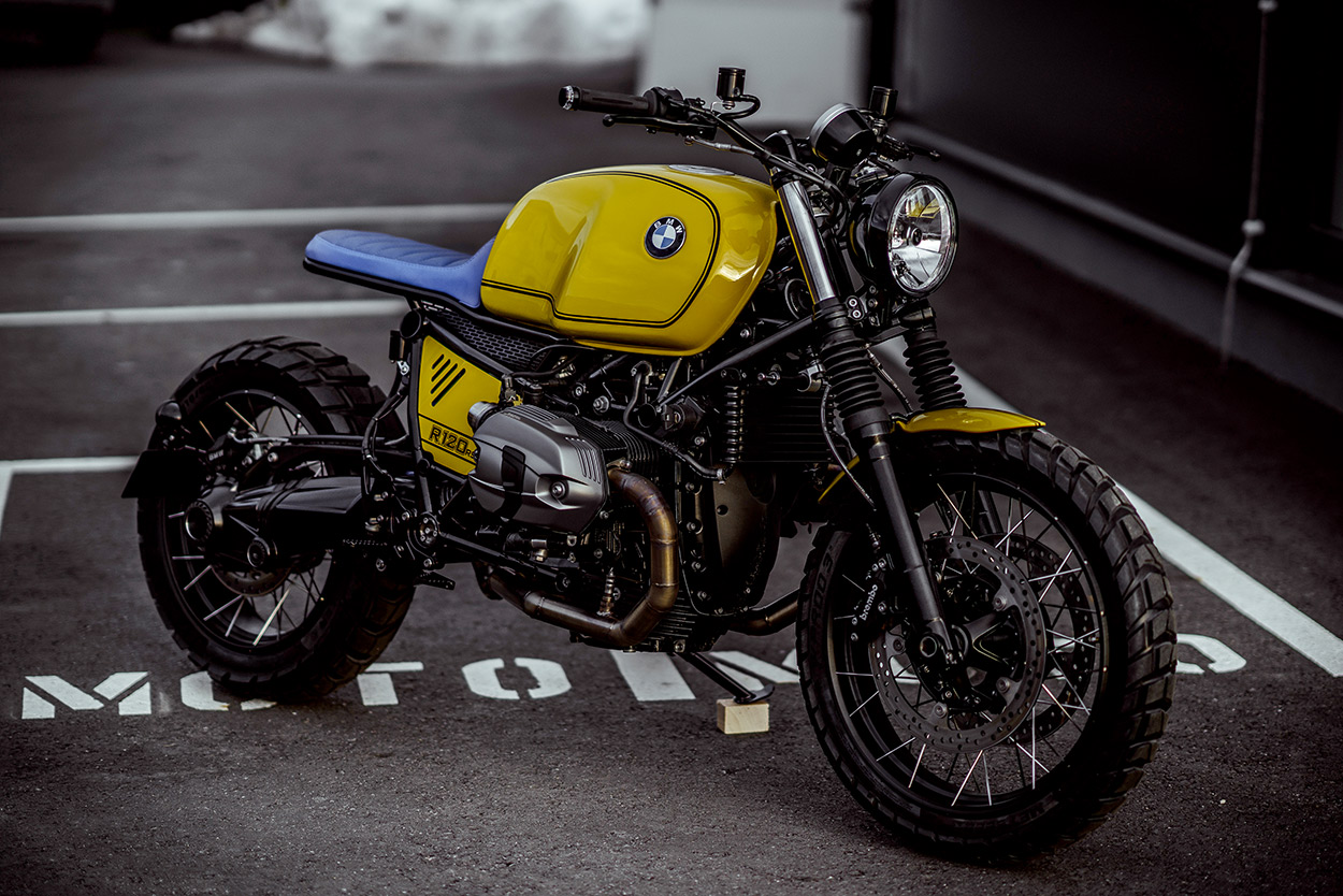 Bmw yellow online bike