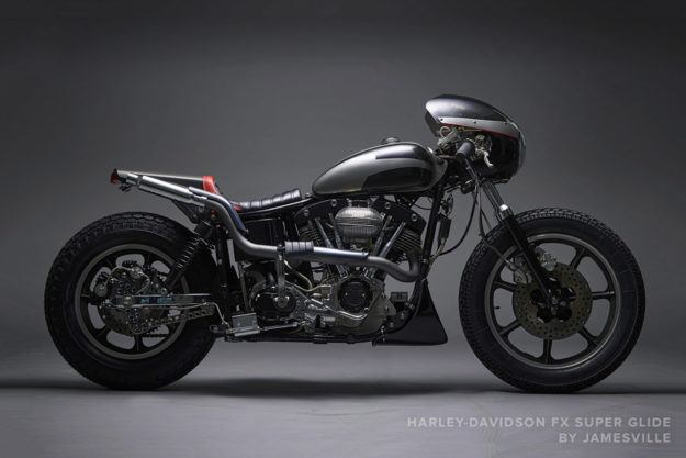 A 1970s Harley is the perfect platform for customisation. This is an FX Super Glide by Jamesville.