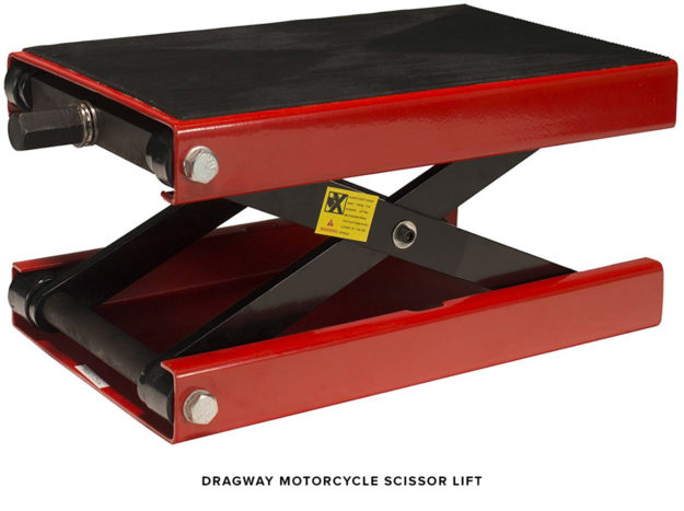 Dragway motorcycle scissor lift