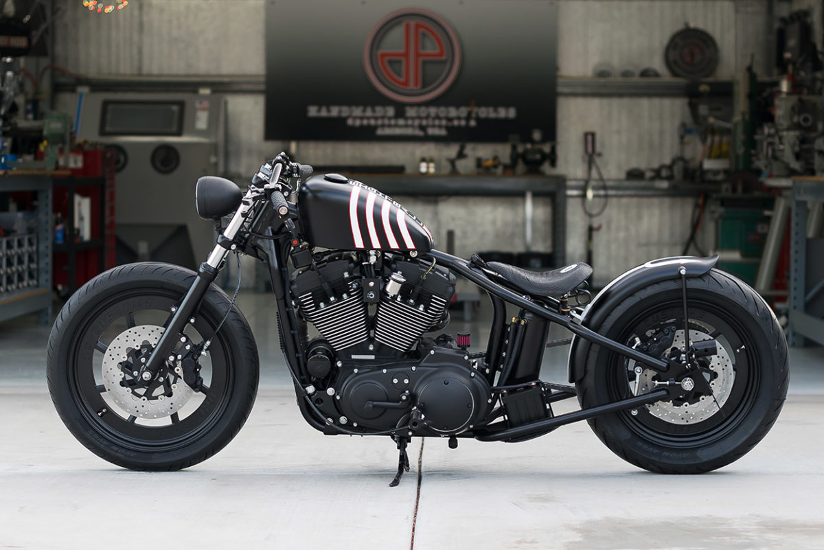 This hardtail Sportster terrorizes the streets of Carefree, Arizona