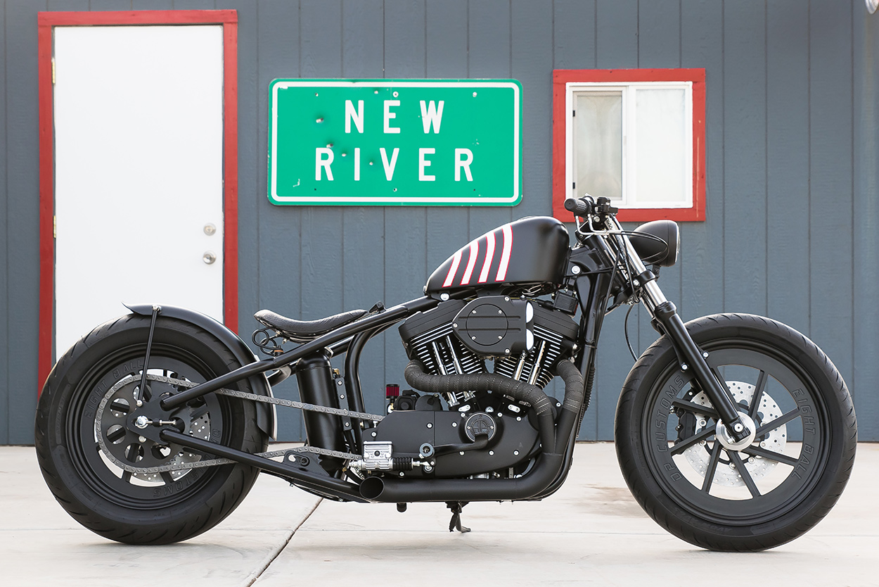 This DP Customs Sportster now terrorizes the streets of Carefree, Arizona