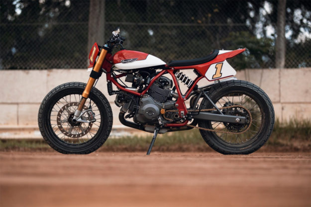 Ducati flat tracker by Fuller Moto