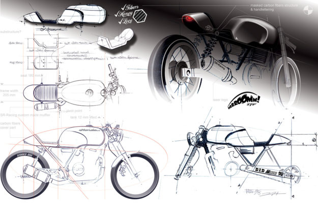 Honda GB500 TT cafe racer by 271 Design