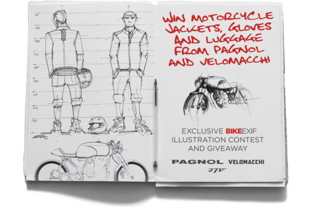 Win motorcycle jackets and backpacks for Pagnol and Velomacchi
