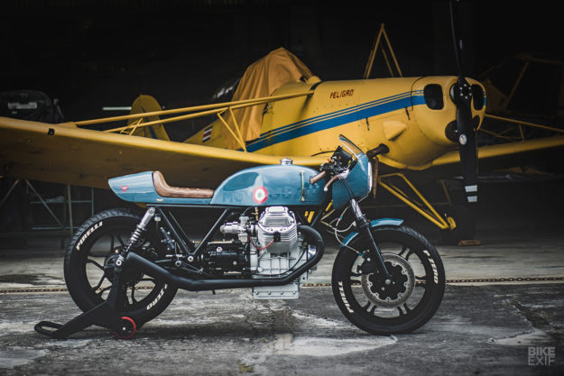 Ready For Take-Off: An aviation-styled Moto Guzzi Le Mans cafe racer from Costa Rica