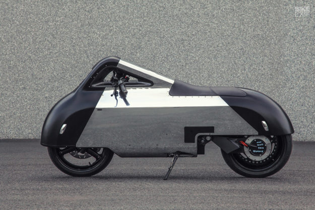 Custom Vectrix electric scooter by Shiny Hammer