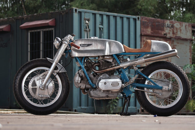 Ducati 860 GT cafe racer by Sabotage Cycles