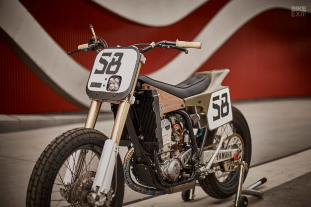 Yamaha WR400F tracker inspired by the Eames Lounge Chair