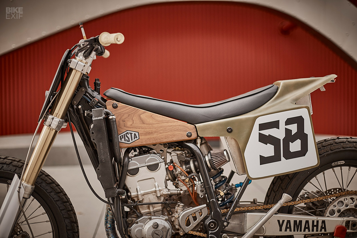 A Yamaha WR400F tracker inspired by the Eames Lounge Chair