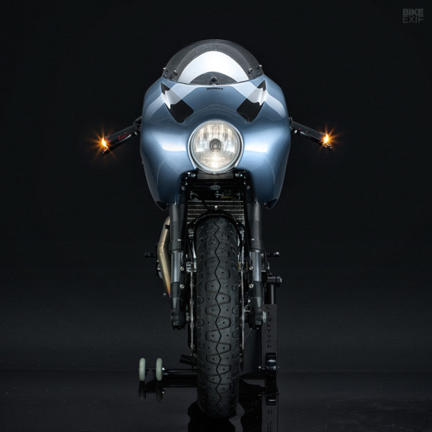 Ducati MH900e cafe racer by Stradafab and Red Max Speed Shop