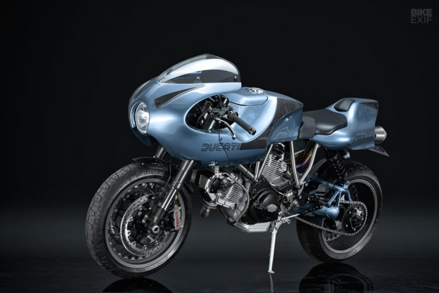 Ducati MH900e cafe racer by Stradafab and Red Max Speed Shop