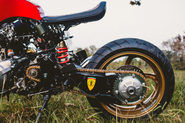 Rosso Corsa: A Honda CB600F Cafe Racer Inspired by a Ferrari