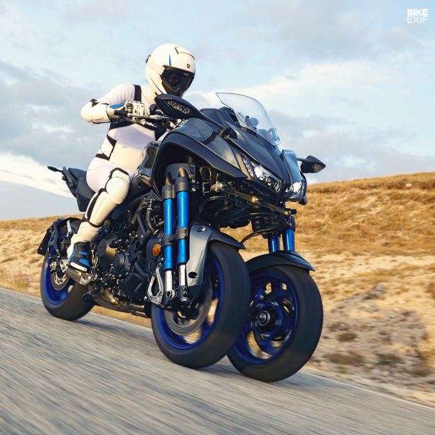 The 2018 Yamaha Niken 'Leaning Multi-Wheeler' motorcycle