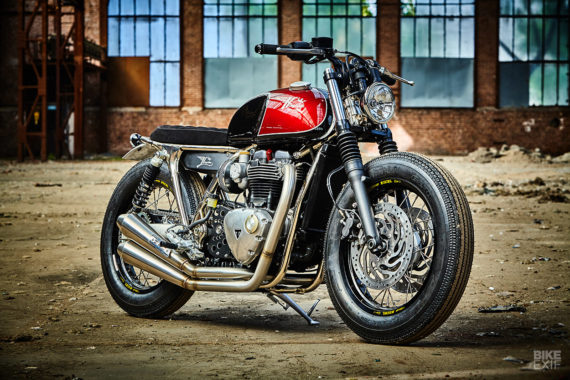 New Bike, Old School Charm: Kingston Custom's Thruxton | Bike EXIF