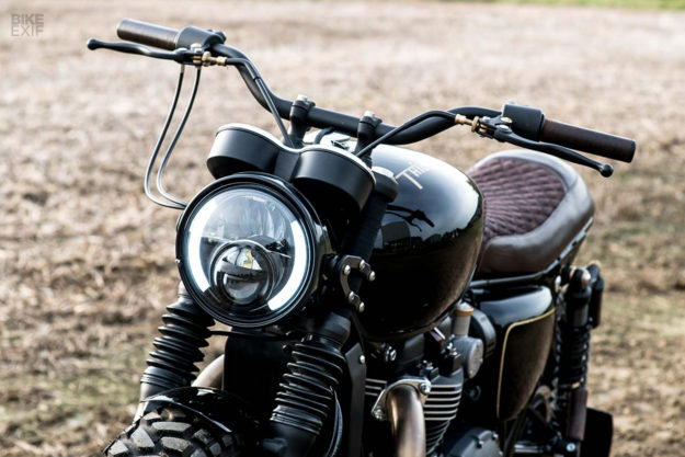 A muscular custom Bonneville T120 from Old Empire Motorcycles