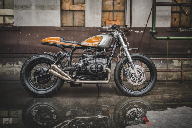Custom BMW R75 by Ironwood, inspired by classic cars and boats
