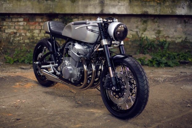 This Honda CB750 cafe racer took three years to build