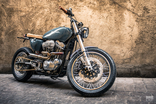 Harley Sportster 883 cafe racer with 1200 conversion kit by XTR Pepo