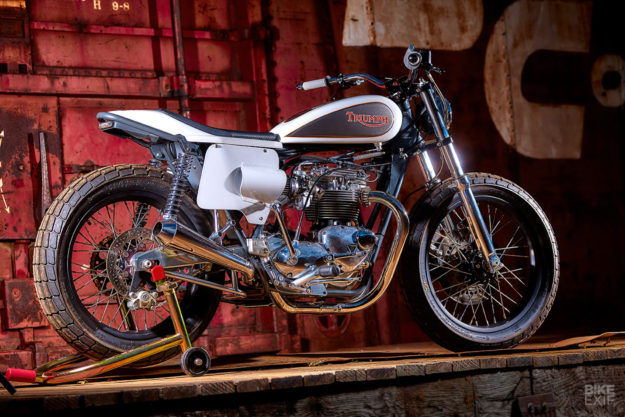 Fast cat: Mule’s Panther-framed Triumph T140 tracker