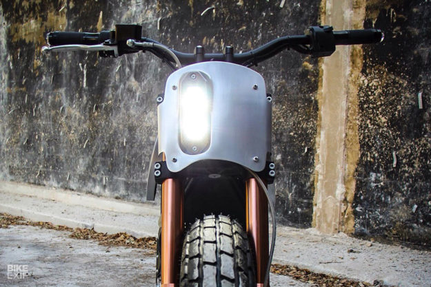 Custom Zero XU street tracker by Colt Wrangler Motorcycles