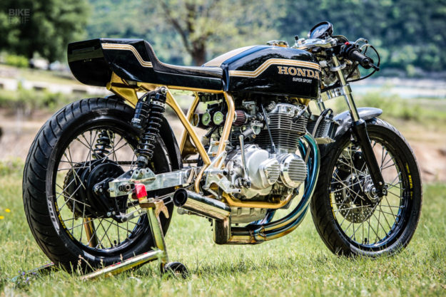 Goldie: A Honda CB400F cafe racer by Shawn Smith of Innovative Motosports